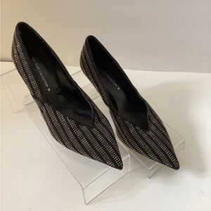 Zara basic collection rhinestone mini heels